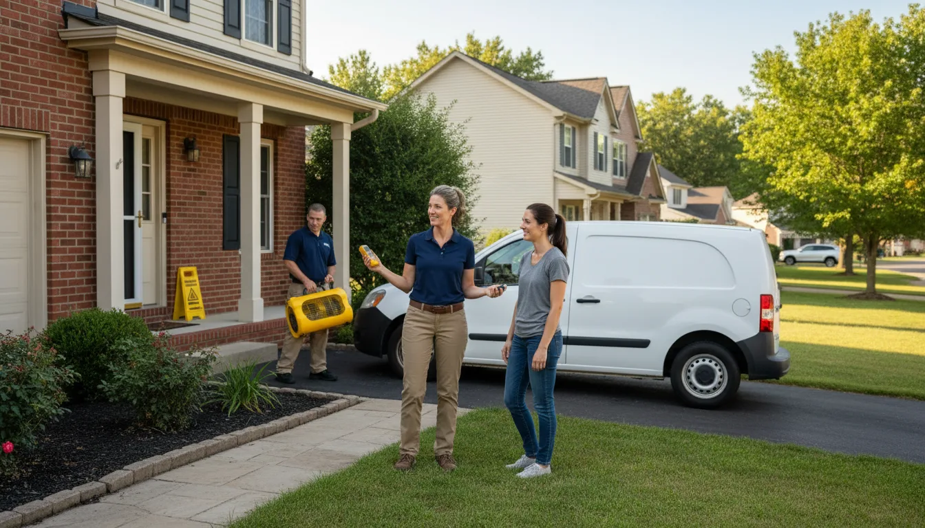 Residential water damage restoration in Bladenboro, NC